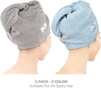American Soft Linen 100% Cotton Hair Towels - Image 2