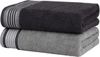CASA COPENHAGEN He & She 4Pcs 100% Egyptian Cotton Large Designer Towels Gift - Image 3