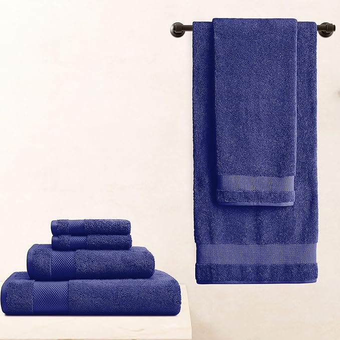 BIOWEAVES 100% Organic Cotton 700 GSM Plush Luxury Bath Towels - Image 6