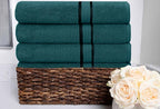 Cotton Craft Ultra Soft 4 Pack Oversized Extra Large Bath Towels 30x54 Teal - Image 5