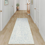 2x6 Blue Runner Rug Hallway Non Slip Kitchen Vintage Distressed Long Carpet - Image 5