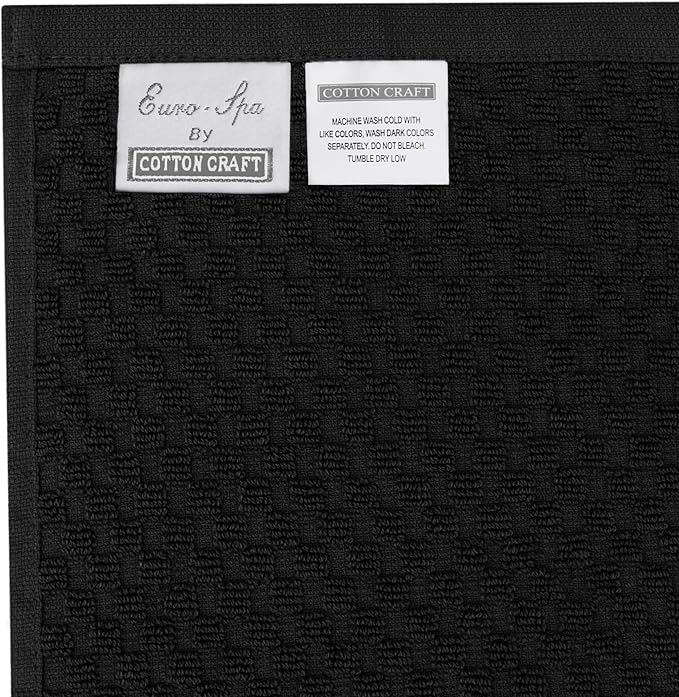 COTTON CRAFT Euro Spa Waffle Wash Cloth - Image 8