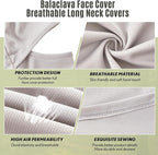 SATINIOR 3 Piece Balaclava Face Cover Sun Protection Neck Cover Summer - Image 5