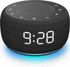 Buffbee Sound Machine & Alarm Clock 2-in-1, 0-100% Clock Face Brightness by BUFFBEE