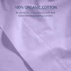 Lane Linen 100% Organic Cotton Twin Size Flat Sheet Only - Image 5