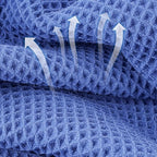 Microfiber Waffle Bath Towels, 4 Pieces, Fast Drying, Lint Free 430 GSM - Image 2