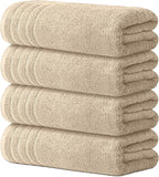 Avalon Towels Bath Towels Set of 4, Size 30 x 60 Inches, Highly Soft and by AvalonTowels