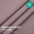 Joydeco Rose Pink 100% Blackout Curtains 102 Inch 2 Panels, Luxury Thermal Pink - Image 2
