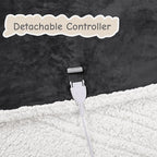 Electric Heated Blanket Full Size 72"x84", Soft Flannel - Image 6