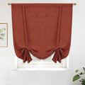 DriftAway Double Layer Linen Blackout Tie Up Curtains Thermal Insulated Fully by DriftAway