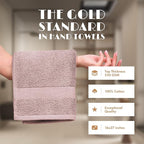 White Classic Pink Hand Towels for Bathroom Cotton Hand Towel Bulk for Gym - Image 2