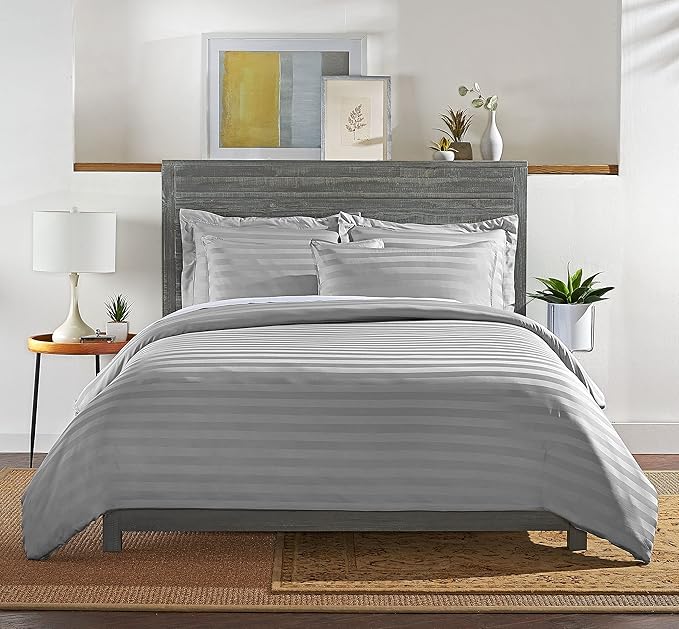 Pure Bamboo Queen Duvet Cover, 3 Piece Set, Genuine 100% Organic Viscose - Image 3