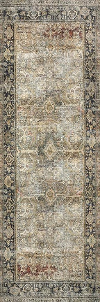 Loloi Layla Collection LAY-03 Olive/Charcoal 7'-6" x 9'-6" .13" Thick Area Rug - Image 8