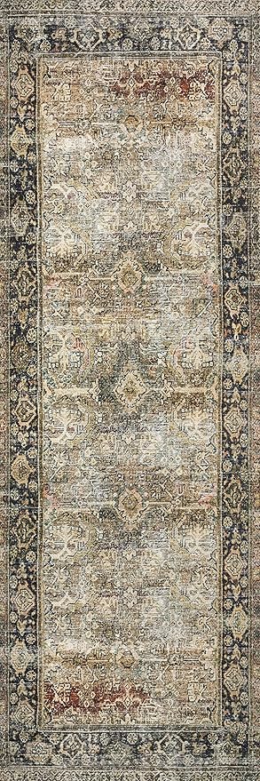 Loloi Layla Collection LAY-03 Olive/Charcoal 7'-6" x 9'-6" .13" Thick Area Rug - Image 8