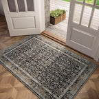 Washable 2x3 Entryway Rug, Boho Non-Slip Door Mat Vintage Distress Small Rugs by Hedwior