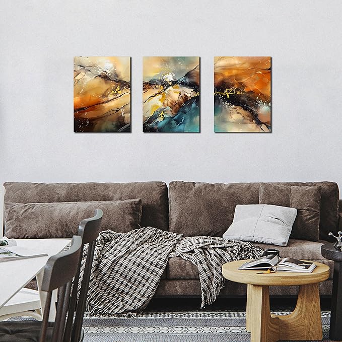 HUBOSKN Abstract Canvas Wall Art - Image 6