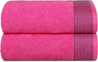 BELIZZI HOME Ultra Soft 2 Pack Oversized Bath Towel Set, 28x55 inches, 100% by Unknown