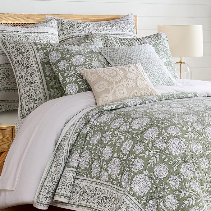 Levtex Home Adare Sage Reversible King/Cal King Quilt Set - Image 5