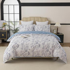 FADFAY Duvet Cover Set Queen Floral Bedding Percale Cotton 600 TC Classical by CottonWorldSweetDream