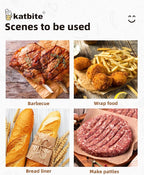Katbite 300Pcs 6x6 Inches Patty Paper, Burger Patty Paper, Unbleached Parchment - Image 4