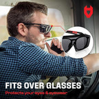 NoCry Tinted Safety Glasses Over Eyeglasses - Image 3