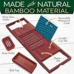 SereneLife Premium Bathtub Tray Caddy - Image 4