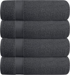 BELZZI Home Ultra Soft 4 Pack Oversized Bath Towel Set 27x54, Cotton Compact by Unknown
