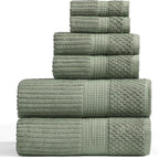 Springtree Home 100% Cotton Towel Set 6 Piece Set | Super Soft & Absorbent by SpringtreeHome