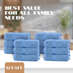 White Classic Light Blue Hand Towels - Image 4