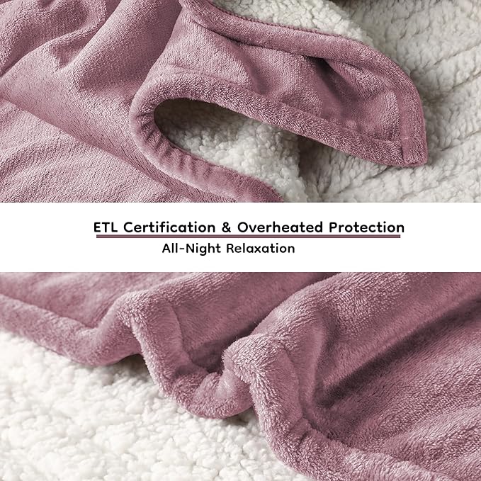 LaffyLo Electric Heated Blanket Full Size 72 x 84, Fast Heating Blanket - Image 7