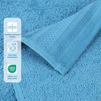 Superior Honeycomb 100% Cotton 500 GSM 12 Piece Bath Towel Set, 6 Washcloths - Image 3