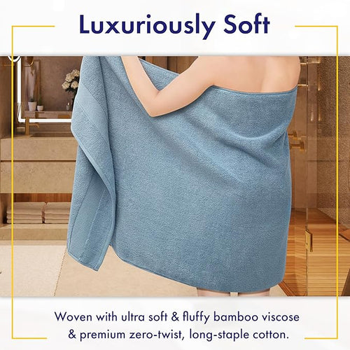 Alusa Home Ultra Soft & Plush Viscose from Bamboo Bath Sheets - Image 2