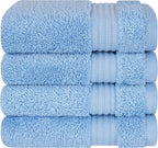 Cotton Paradise 100% Cotton Turkish Washcloth Set by UNITEDHOMETEXTILE