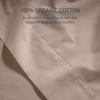 Lane Linen 100% Organic Cotton Queen Size Flat Sheet Only - Image 5