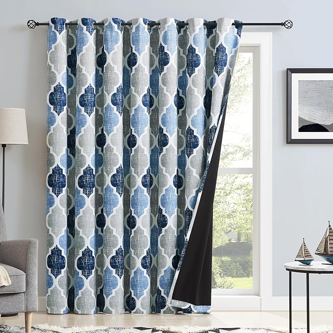 Beauoop 100% Blackout Curtains 96 Inches Long - Image 2