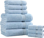 Superior Egyptian Cotton 9-Piece Towel Set, Guest Bath Decor Essentials - Image 2
