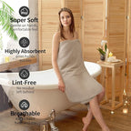 Microfiber Waffle Bath Towels, 4 Pieces, Fast Drying, Lint Free 430 GSM - Image 4