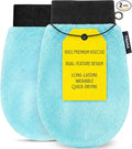 Exfoliating Glove for Shower – Dual-Sided Scrubber Mitt – Deep Exfoliation by Tisana