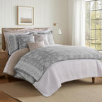Levtex Home Adare Grey Reversible King/Cal King Comforter Set - Image 3