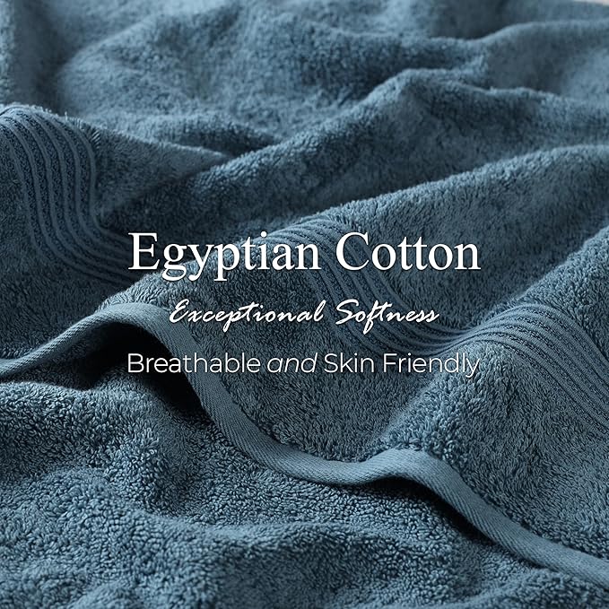 Superior Egyptian Cotton 6-Piece Towel Set, Bathroom Essentials, Towels - Image 7