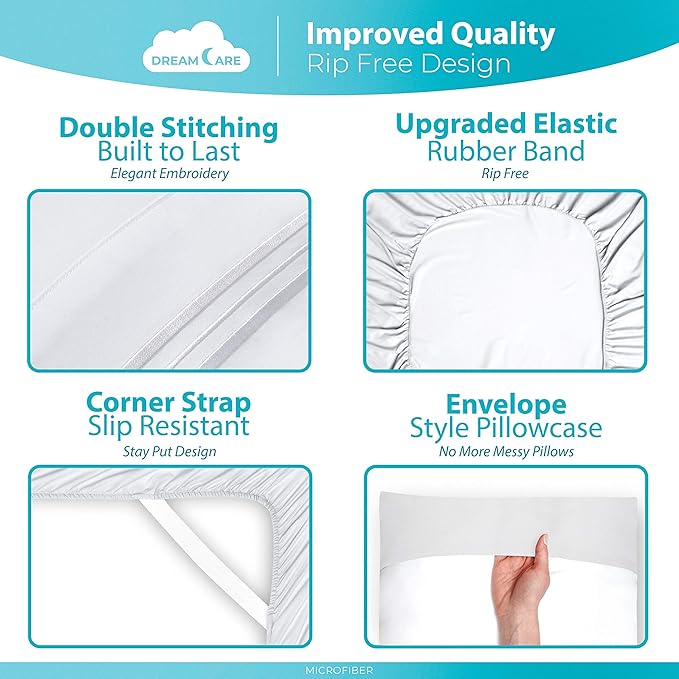 DREAMCARE Queen Sheet Set - Image 5