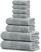 Tens Towels Pack of 8 Towels Set, 2 Extra Large Bath, 2 Hand, 4 Washcloths by TensTowels
