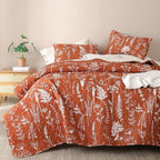JANZAA Terracotta Bed Spread Boho Quilt - Image 5