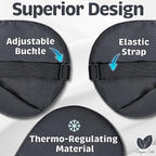 Sleep Mask - Black, 100% Tencel Derived from Natural Wood Pulp - Lightweight - Image 5