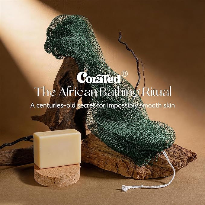 CORATED African Net Sponge Authentic, Shower Loofah Exfoliating Bath Net Sponge - Image 7