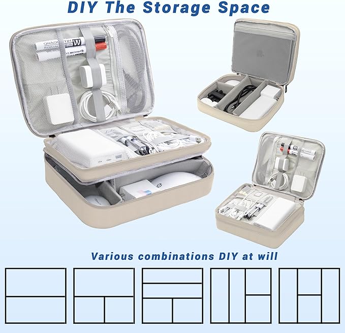 Electronics Organizer, Portable Cable Organizer Bags, Waterproof Electronic - Image 7