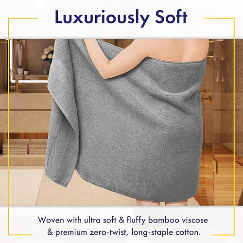 Alusa Home Ultra Soft & Plush Viscose from Bamboo Bath Towels - Image 2