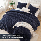 Smoofy Fluffy Full Size Comforter Sets 3 Pieces - Image 4