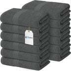 Avalon Towels Bath Towels for Bathroom 100% Cotton Grey Bathroom Towels Pack of by AvalonTowels