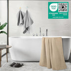 POLYTE 430 GSM Microfiber Quick Dry Lint Free Oversize Bath Towel Set, 6 Piece - Image 3